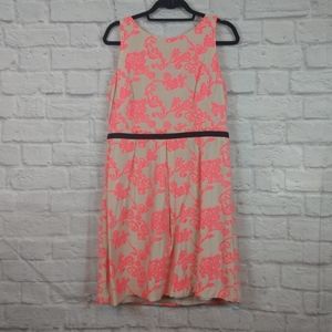 Ann Taylor LOFT Pink Embroidered Dress Size 10